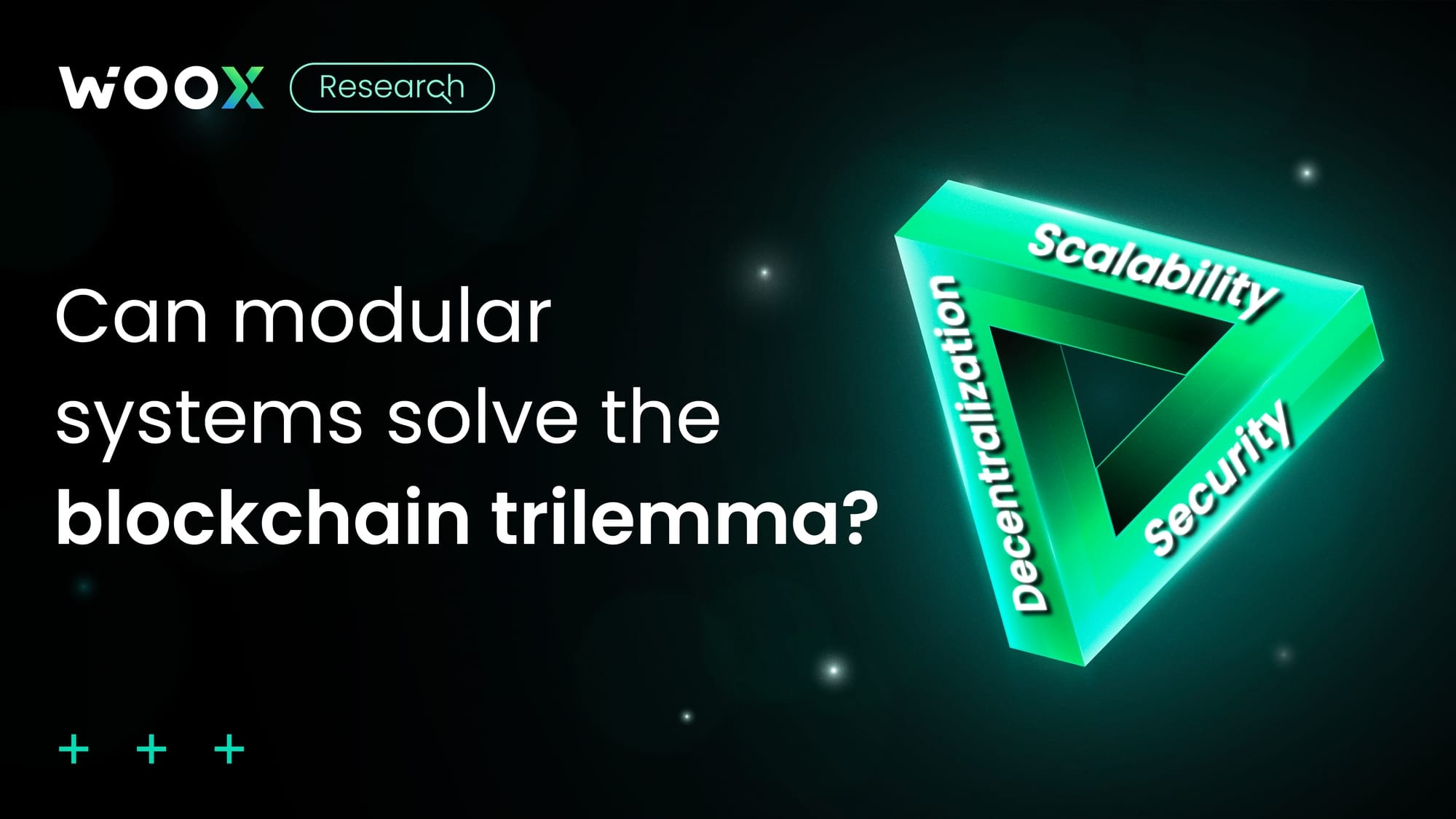 Modular system and the blockchain trilemma