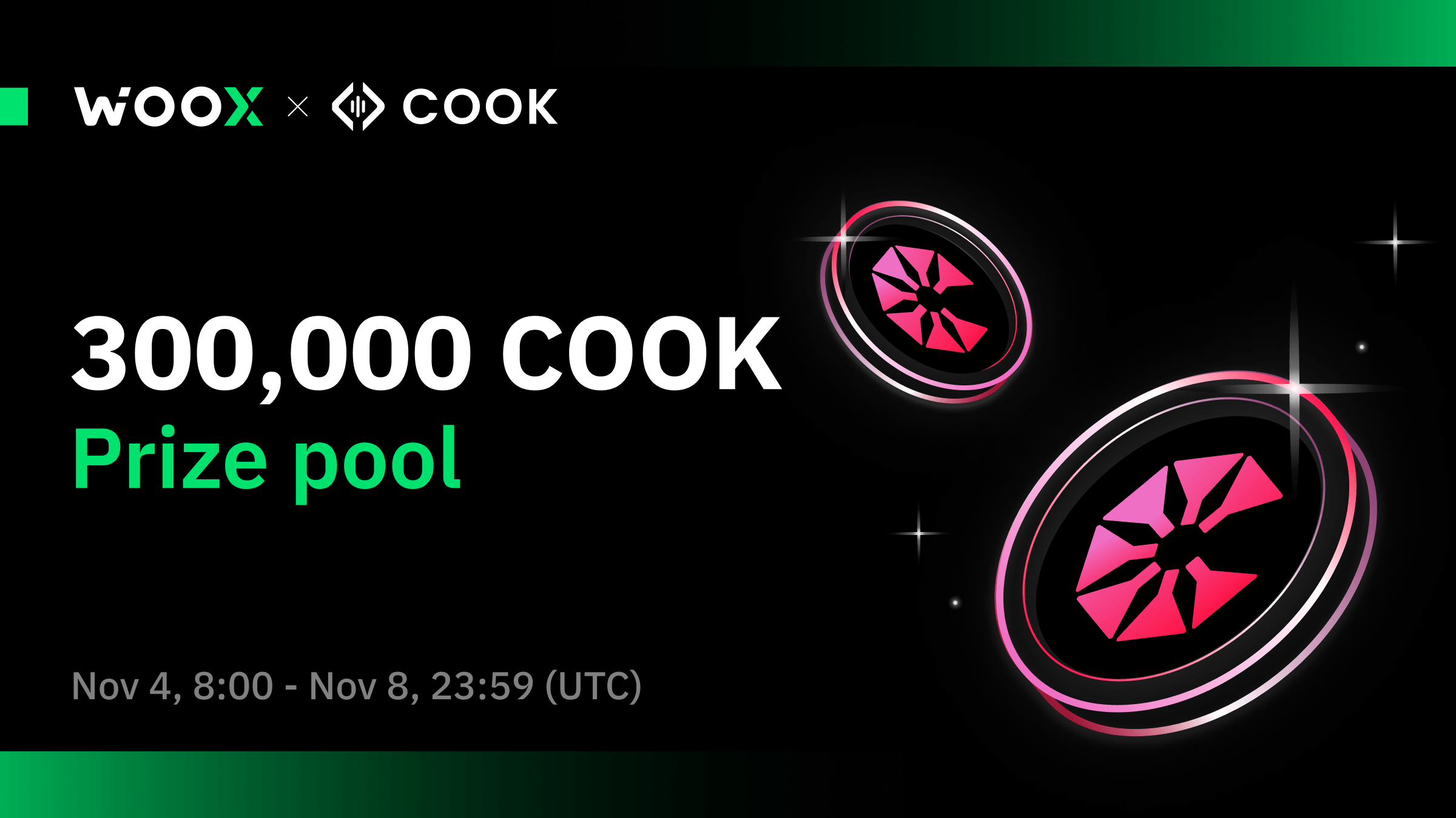 COOK daily trading challenge - 300,000 COOK to be won!