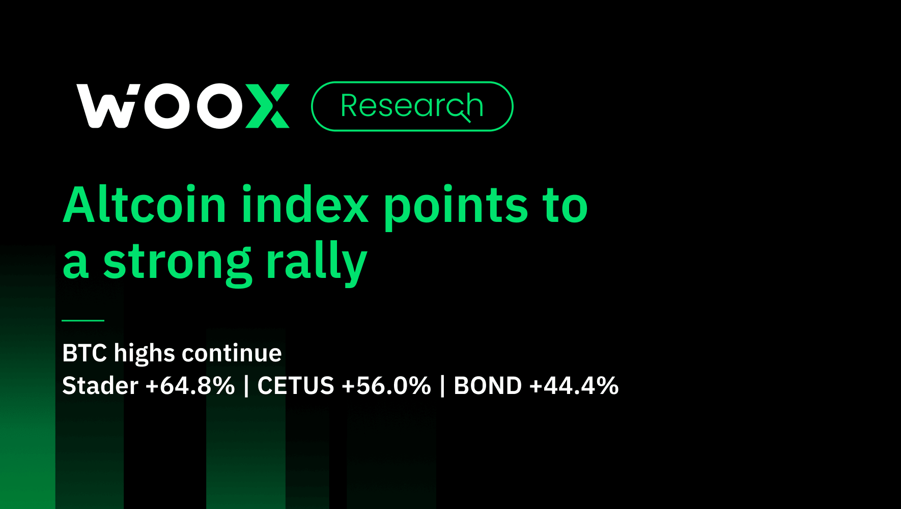 Altcoin index points to a strong rally