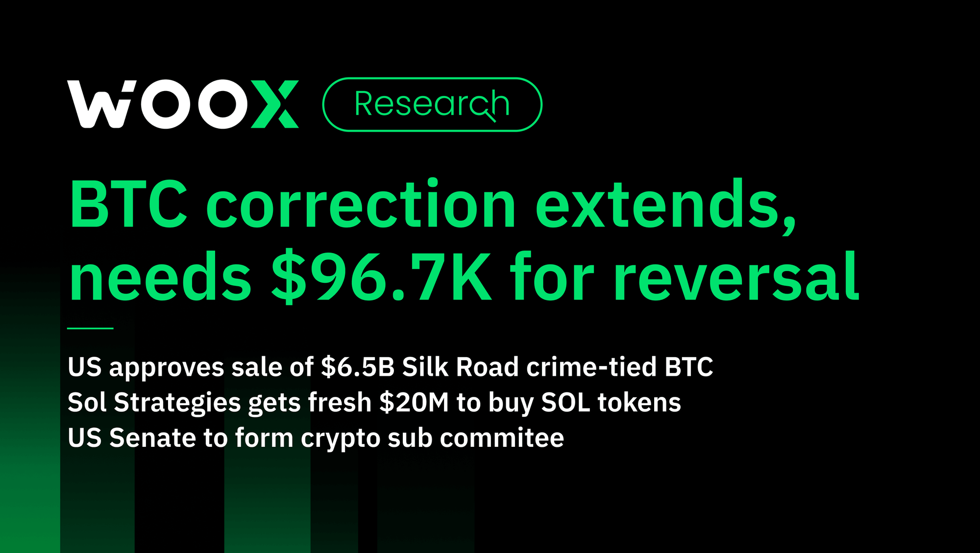 BTC correction extends, eyes $96.7K for bullish reversal