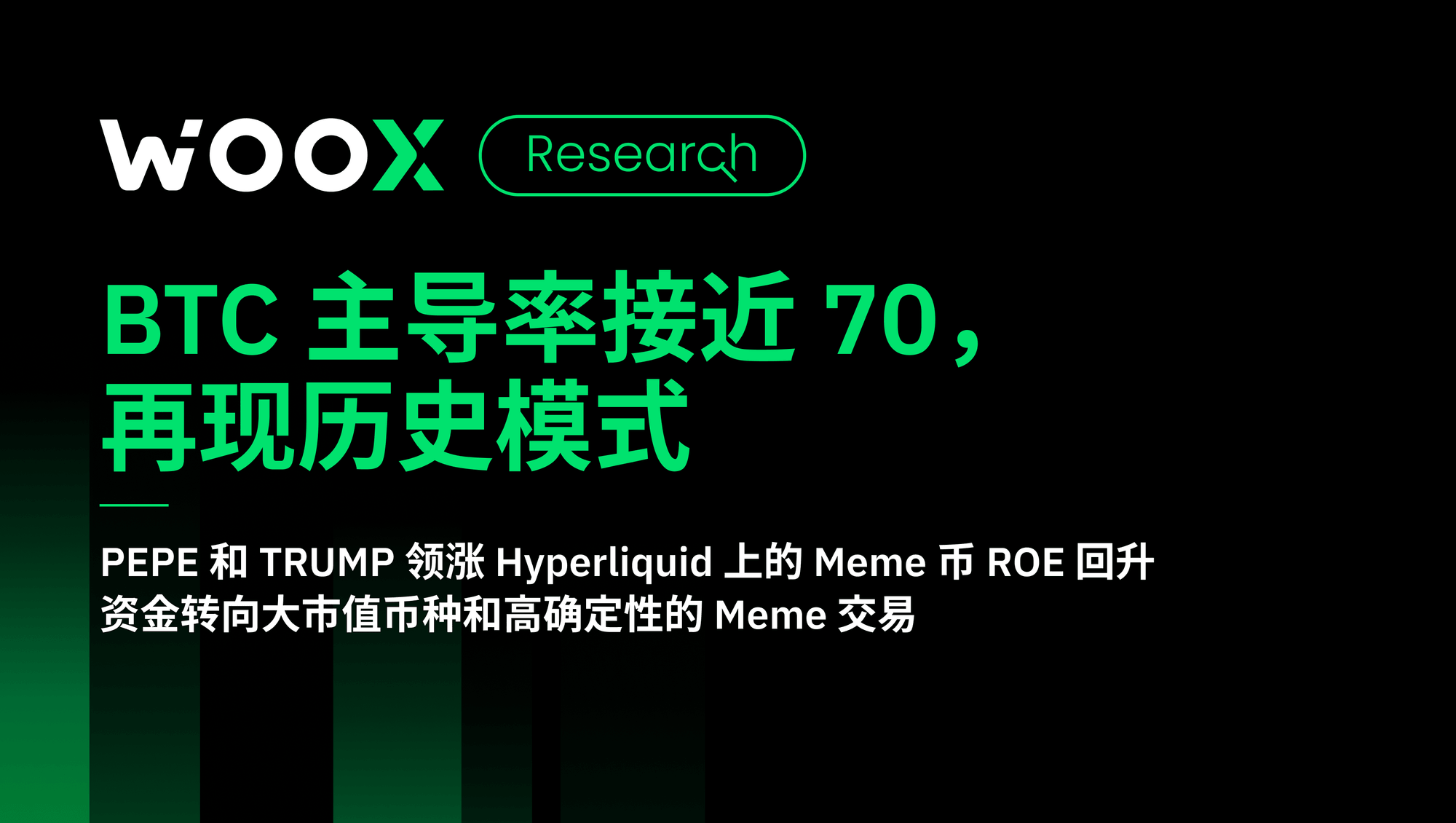 BTC 主导率接近 70， 再现历史模式
