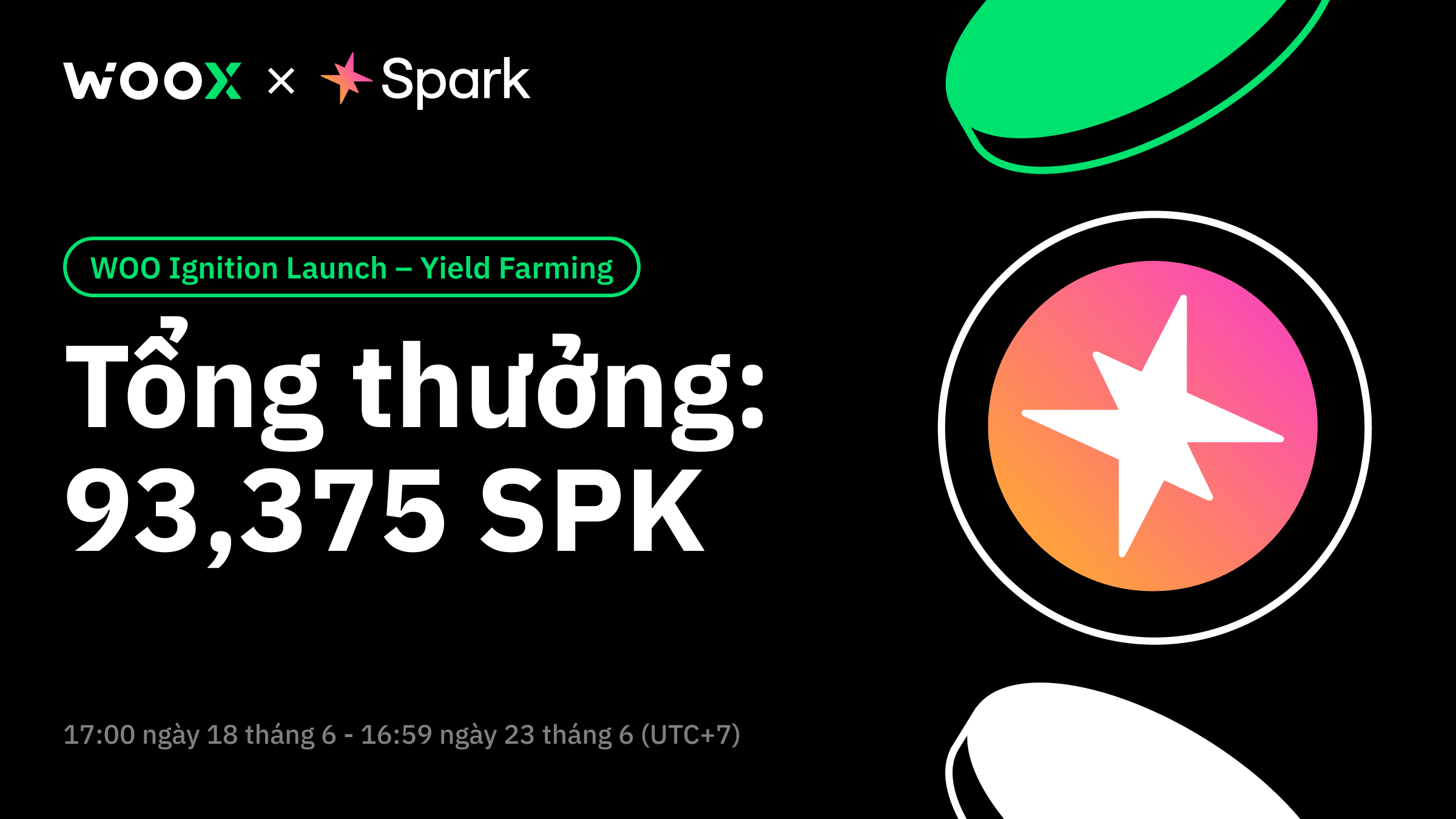 WOO Ignition Ra Mắt: Spark (SPK) Yield Farming!
